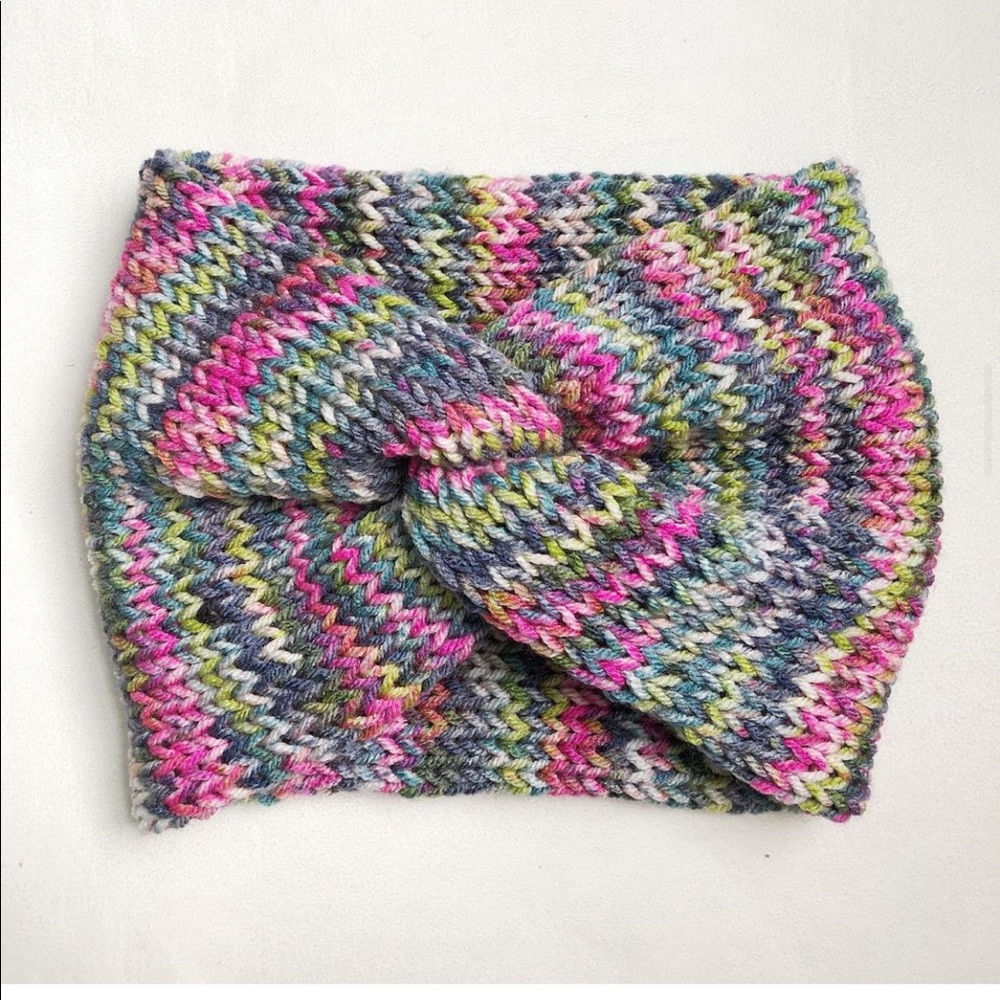 Handmade twisted ear warmer